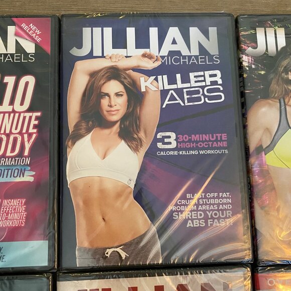 Lot of 6 Jillian Michaels Exercise Workout DVDs Killer Cardio Ripped in 30 Abs - Picture 3 of 10